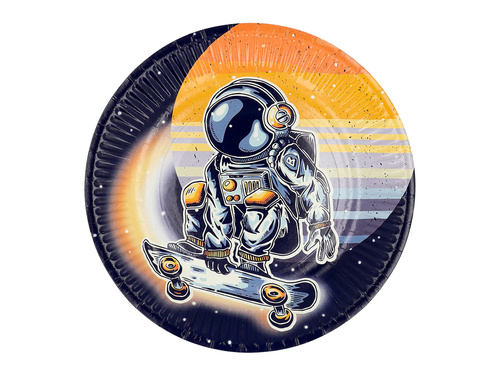 Farfurii aniversare Cosmos - 23 cm - 8 buc.