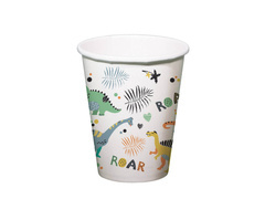 Cupe aniversare dinozauri - 250 ml - 6 buc.