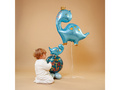 Balon din folie cu dinozaur albastru - 59x69 cm - 1 buc.