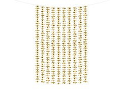 Perdea - Perdea de ușă floare aur metalic - 100 x 210 cm