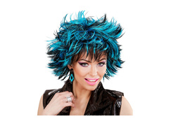 Peruca neagră și albastră Steamy