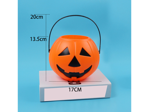 Găleată dovleac Halloween - 18 cm - 1 buc.