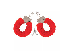 Cătușe roșii cu blană - 1 buc.