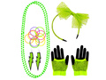 80s disco set - verde neon