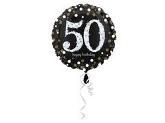 Balon din folie - 50th - 43 cm - 1 buc.