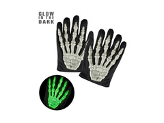 Mănuși de schelet 3D care strălucesc în întuneric - pentru copii