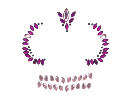 Autocolante față Skull liliac