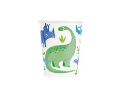 Cupe aniversare dinozauri - 266 ml - 8 buc.