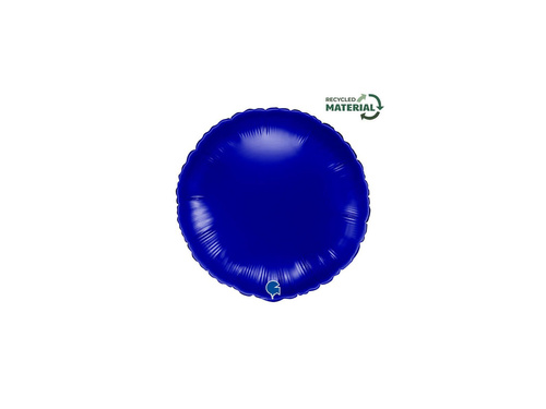 Capri albastru balon rotund din folie - 14" - 1 buc.