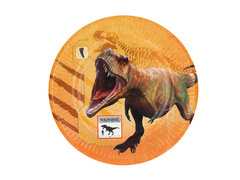 Farfurii aniversare T-Rex - 23 cm - 8 buc.
