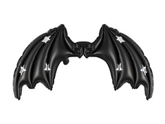 Balon cu aripi de liliac din folie neagră - 85 x 50 cm - 1 buc.