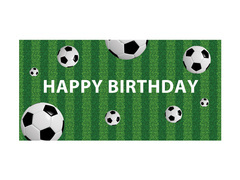 La mulți ani Fotbal Poster - 70x33 cm