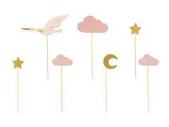 Baby Shower roz picks - 7 buc.