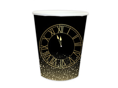 Pahare de hârtie pentru Anul Nou Anul Nou fericit - 250 ml - 6 buc.