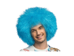 Peruca Afro Sugar albastru neon