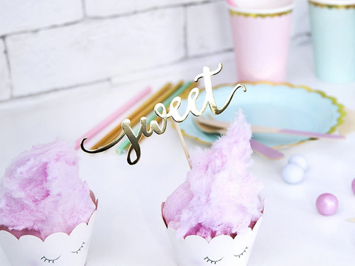 Culegătoare de tort aurii - 13 cm - 6 buc.