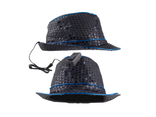 Pălărie LED albastră - 1 buc.