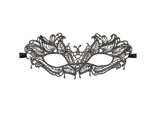 Mască din dantelă grafit - 1 buc.