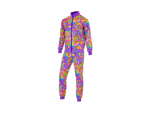 Costum de petrecere - copii cu flori neon pentru Hippie (trening)