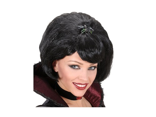Peruca Black Widow cu păianjen