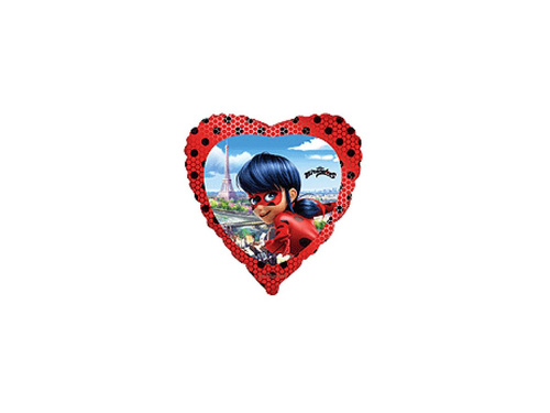 Miraculum balon cu inima din folie - 46 cm - 1 buc.