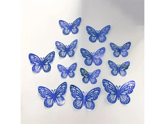 Decorațiuni din hârtie Fluturi albaștri - buc.