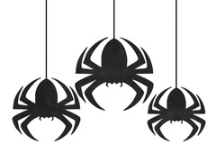 Decor suspendat Păianjeni pentru Halloween - 3 buc.