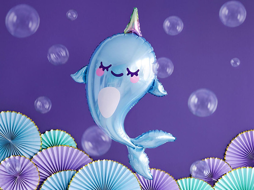 Balon folie Narwhal - 53 x 87 cm - 1 buc.