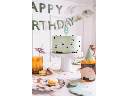 Numărul opt lumânare albastră - 8 - 1 buc.