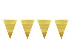 Steag banner auriu metalic - 6 m - 1 buc.