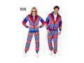 Costum de Crăciun albastru și roșu - trening
