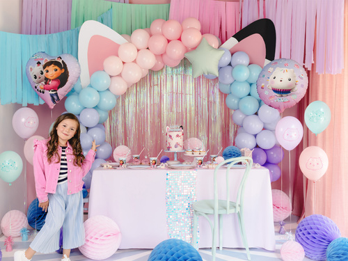 Gabbi Cat House baloane din latex pentru ziua de naștere - 27 cm - 6 buc