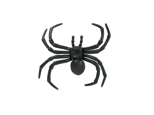 Set de 4 păianjeni din plastic - 8 cm