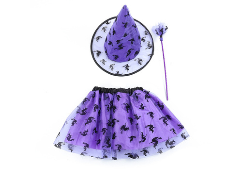 Costum Purple Witch pentru fete