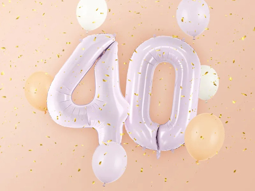 Balon din folie violet numărul 4 - 72 cm - 1 buc.