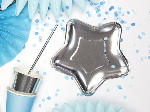 Farfurii cu stea din argint - 18 cm - 6 buc.