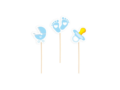 Plicuri de duș pentru copii albastru - 6 buc.