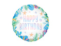 Ocean Happy Birthday balon de folie - 45 cm - 1 buc.
