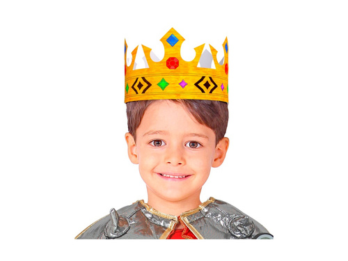 Set de 6 coroane de hârtie pentru pictat - 3 modele - mix