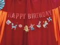 Happy Birthday Circus banner - 275 cm - 1 buc.