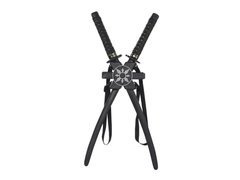 2 săbii ninja cu atașament pe spate