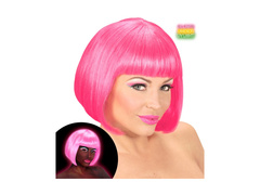 Peruca Valentina roz neon