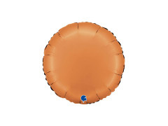 Caramel satin balon rotund din folie - 14" - 1 buc.