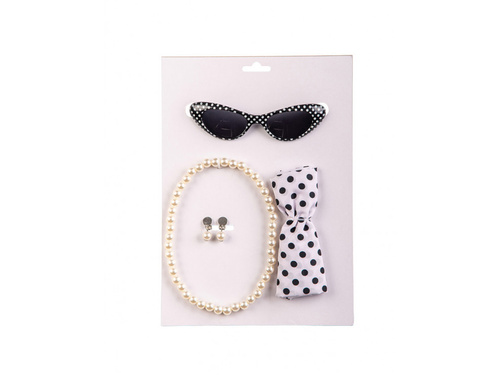 Set de accesorii în stilul anilor 1960 - 4 piese.