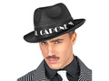 Pălărie neagră de gangster Al Capone - 1 buc.