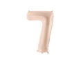 Balon din folie numărul 7 bej închis - 72 cm - 1 buc.