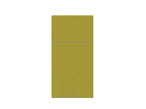 Buzunare pentru tacâmuri Airlaid olive - 40 cm - 25 buc.