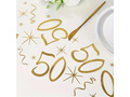 Suport de masă imprimat pentru decorarea celei de-a 50-a aniversări - 28 cm x 5 m - 1 buc.