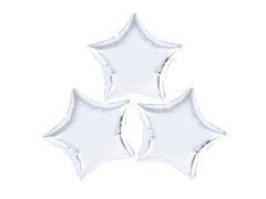Baloane din folie Silver Star - 23 cm - 3 buc.