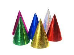 Capace holografice colorate - 6 buc.